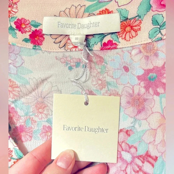 NWT Favorite Daughter The Barely Holding It Together Pink Floral Mini Dress 10 - Picture 10 of 12